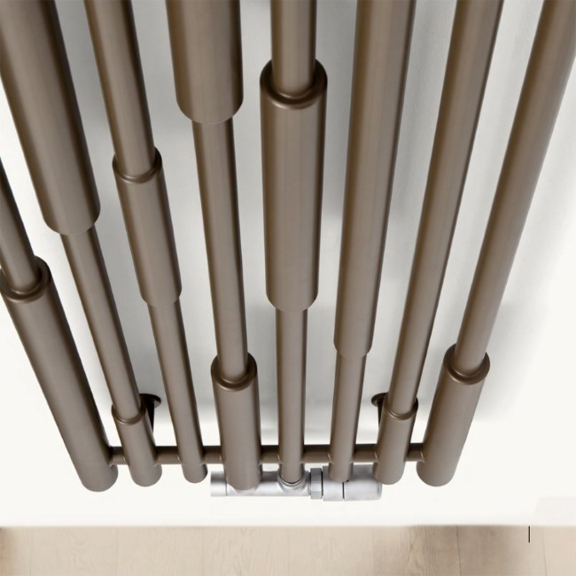 TERMA Cane designový radiátor -barva African Bronze detail - profily radiátoru