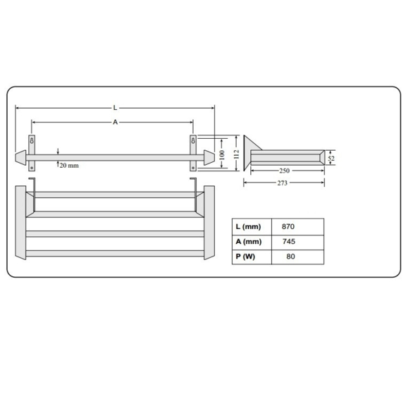 Elektrický vysoušeč obuvi Drying Rack Adax TKH 80 80W
