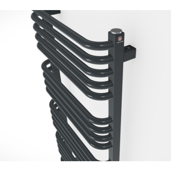 TERMA Alex ONE designový radiátor 1140x600 barva Modern Grey z boku