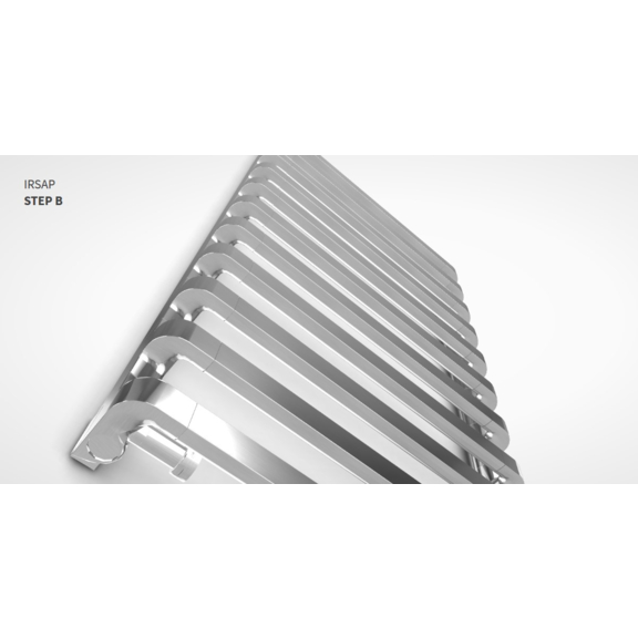 IRSAP Step B chromový koupelnový radiátor detail2