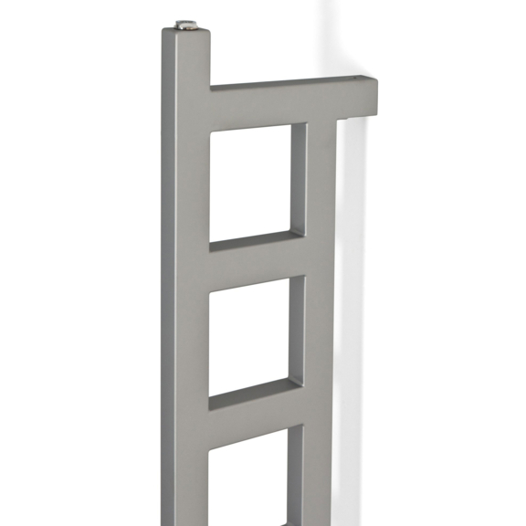 TERMA Easy DW vertikální radiátor 1660x200 Silver Matt detail