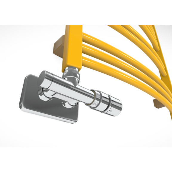 TERMA Jade M koupelnový radiátor RAL1021 detail