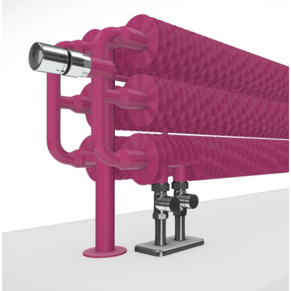 TERMA Ribbon HSD retro radiátor detail - barva RAL4010