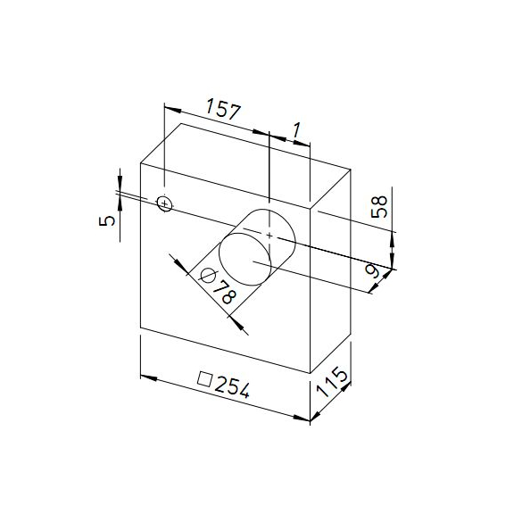 Helios ELS-GAP montážní krabice na omítku - rozměry