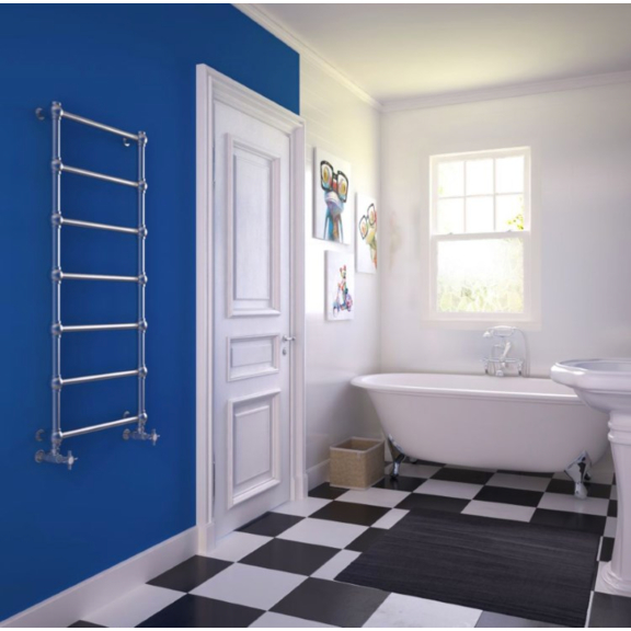 TERMA Retro designový radiátor Chrome effect 1170x504 inspirace