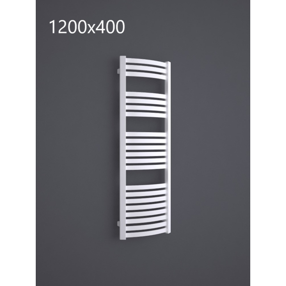 TERMA Dexter koupelnový radiátor RAL9016 1200x400