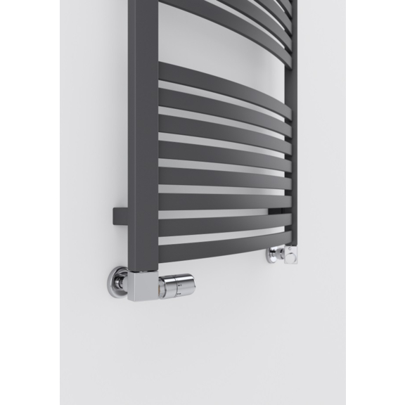 TERMA Dexter koupelnový radiátor 1220x600 Modern Gray detail