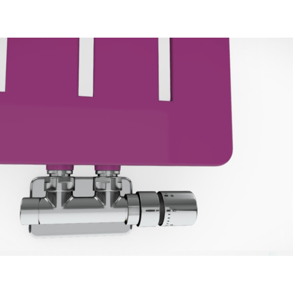 TERMA Aero V designový radiátor - různá barevná provedení RAL4006 detail