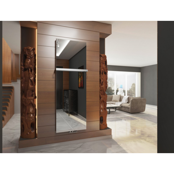 TERMA Case Slim elektrický designový radiátor - zrcadlo - interiér