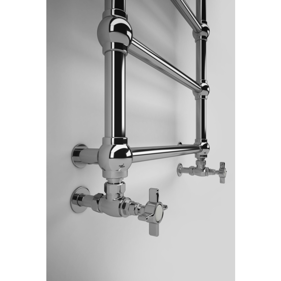 TERMA Retro designový radiátor 800x504 Chrom Detail