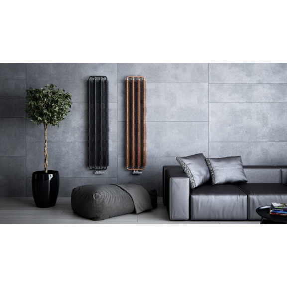 TERMA Ribbon V retro radiátor 1920x390 barva Copper- Měď na stěnu Detail