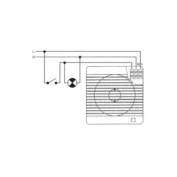 Ventilátor Future 120 CT - schéma zapojení