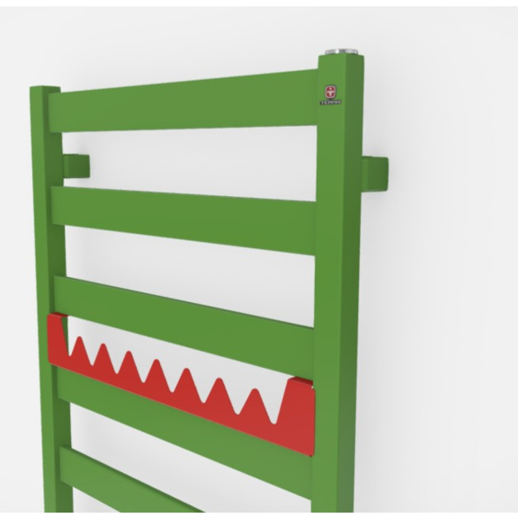 TERMA Vivo koupelnový radiátor barevné provedení RAL6018 happy shark