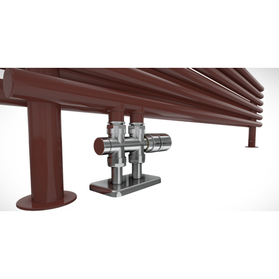 TERMA Tune HSD designový radiátor pod okno detail - verze vodní