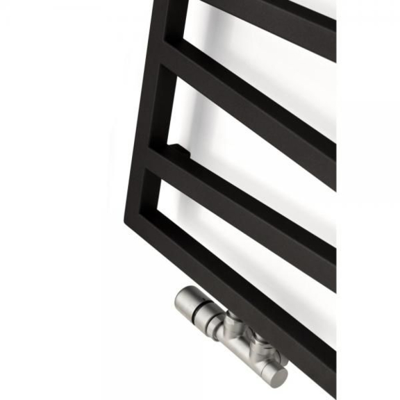 TERMA Zigzag koupelnový radiátor - barva Soft9005 detail