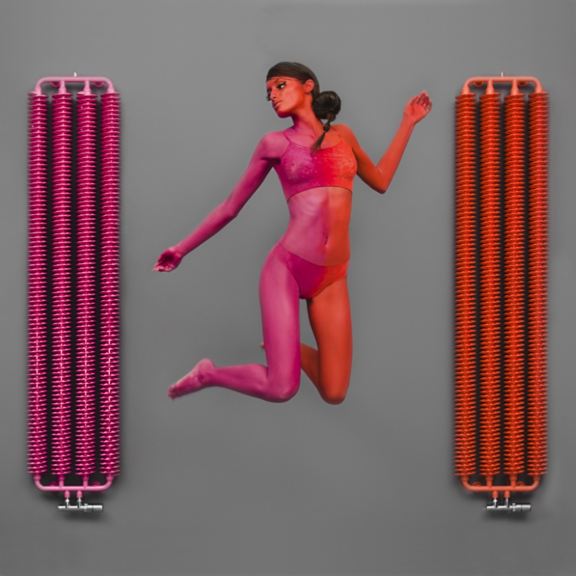 TERMA Ribbon V retro radiátor