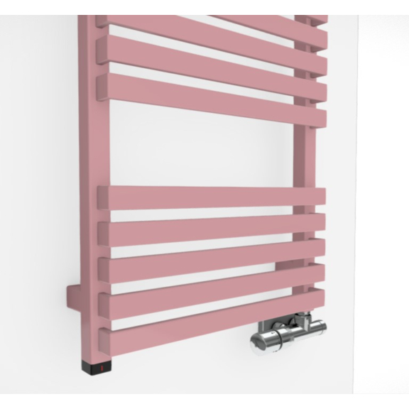 TERMA Quadrus Slim One designový radiátor RAL 3015 detail