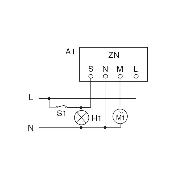 ZN 708 - schéma zapojení