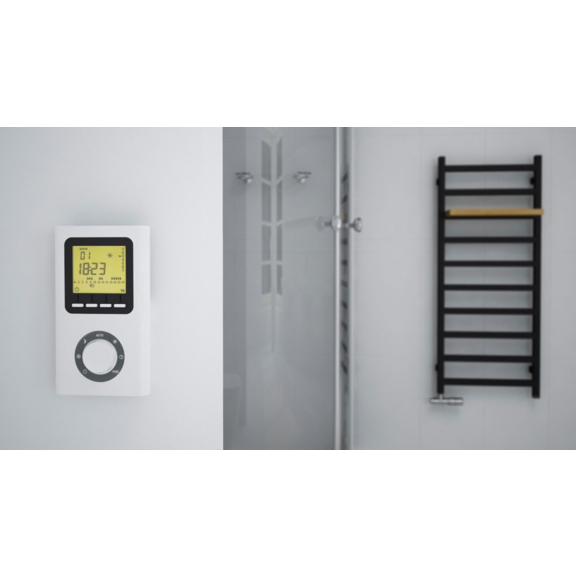 TERMA Simple designový radiátor barva Heban - inspirace