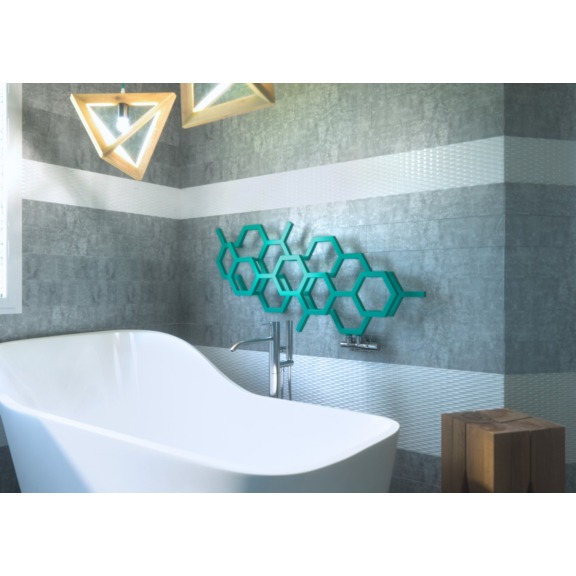 TERMA Hex designový radiátor 422x711 soft 3028