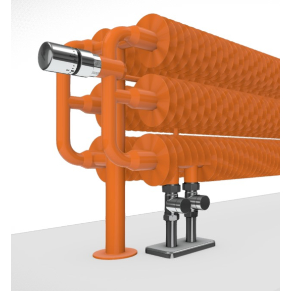 TERMA Ribbon HSD retro radiátor detail - barva RAL2003