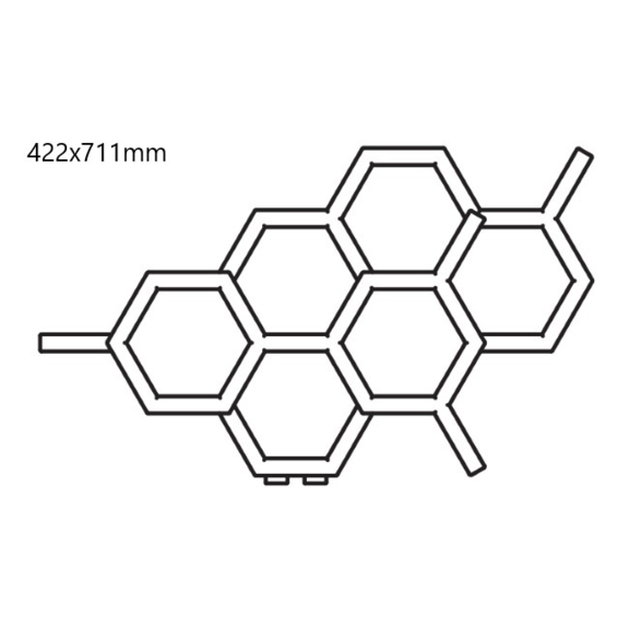 TERMA Hex designový radiátor 422x711 mm