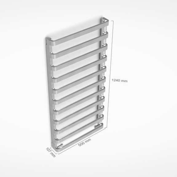 IRSAP Step B koupelnový radiátor rozměry