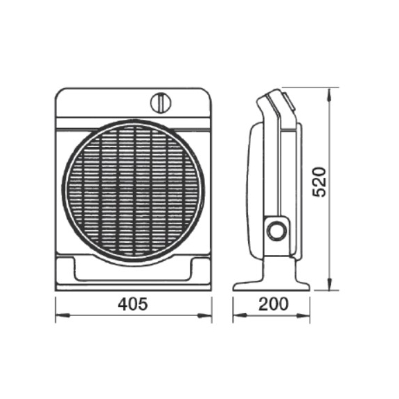 Soler & Palau Meteor NT axiální stolní ventilátor - rozměry