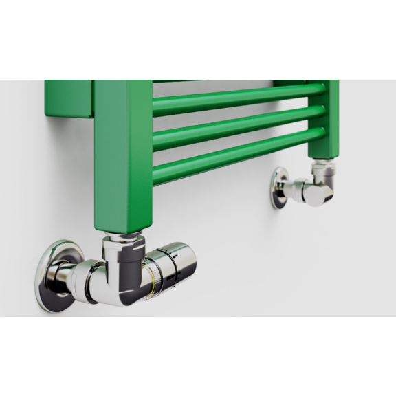 TERMA Mike designový radiátor 1335x530 RAL6029 - detail - ovládání