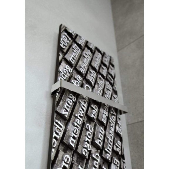 TERMA Case Slim elektrický designový radiátor s potiskem - detail