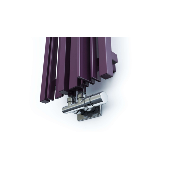 TERMA Sherwood V designový radiátor 1600x440 barva Metallic Grey na stěnu