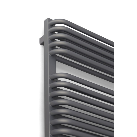 TERMA Tytus koupelnový radiátor - barva Silver Matt - detail