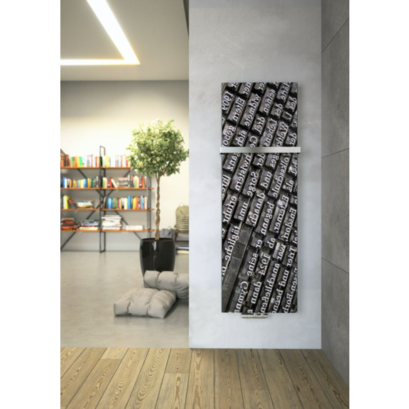 TERMA Case Slim designový radiátor s potiskem