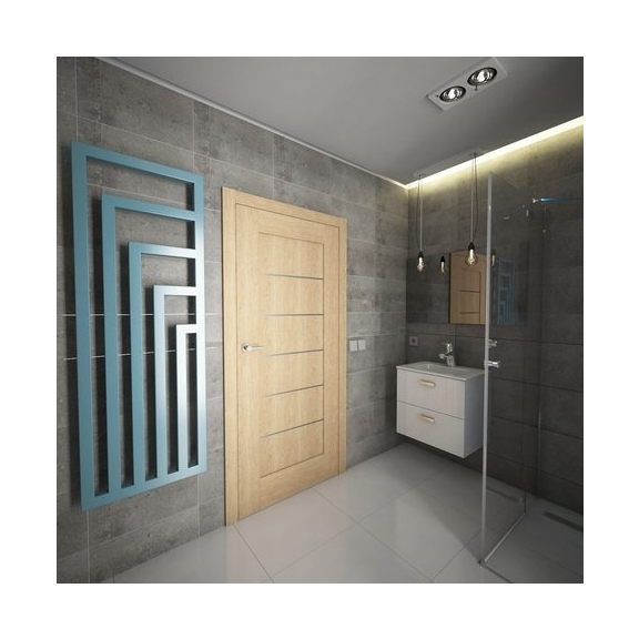 TERMA Angus V designový radiátor 1300x440 barva Modern Grey