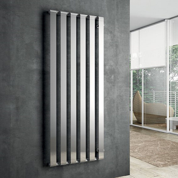 IRSAP Step V chromový designový radiátor 2000x670 Chrom