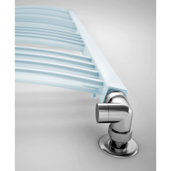 TERMA Lena koupelnový radiátor 1140x600 barva Pastel blue detail