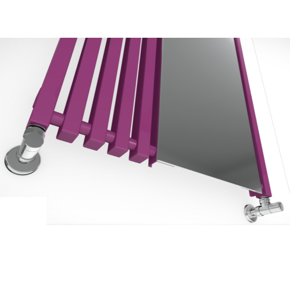 TERMA Triga M designový radiátor se zrcadlem detail