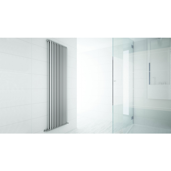 TERMA Delfin designový radiátor pod okno 545x1050 Soft white