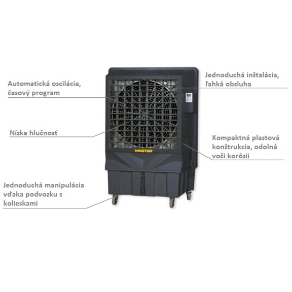 Master BC 180 průmyslový BIO ochlazovač vzduchu popis