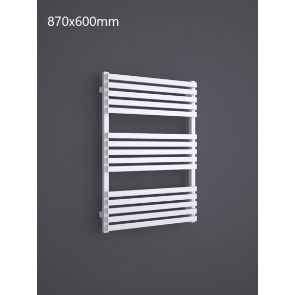 TERMA Quadrus Slim One designový radiátor 870x600 RAL 9016