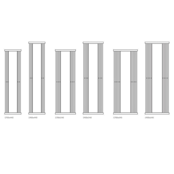 TERMA Intra M dostupné velikosti