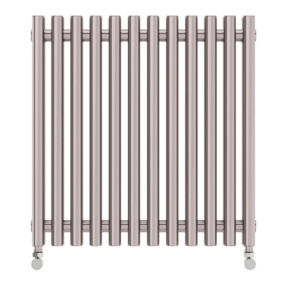 TERMA Tune VWD designový radiátor horizontální 600x590 barva Silver Matt