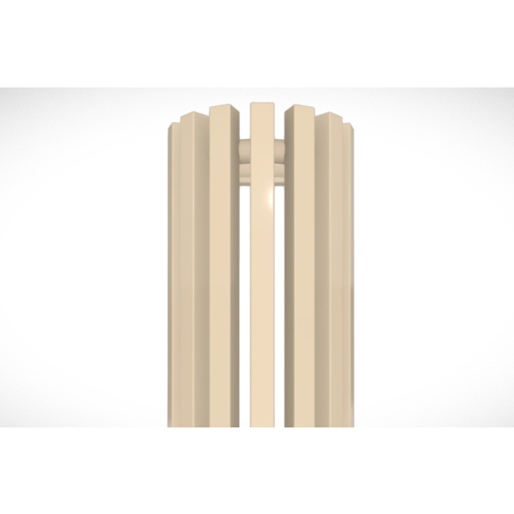 TERMA Triga ANC designový radiátor RAL 5024 detail2