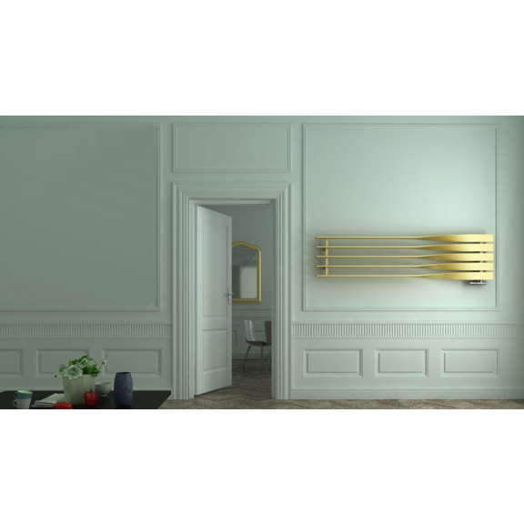 TERMA Cyklon H designový radiátor RAL 1015 celek