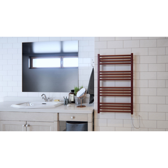TERMA Fiona koupelnový radiátor 900x500 RAL3011 panorama