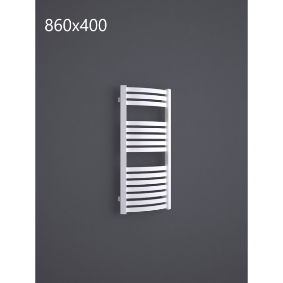 TERMA Dexter koupelnový radiátor RAL9016 860x400