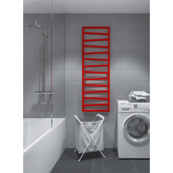 TERMA Zigzag koupelnový radiátor 1070x500 barva Metallic Stone interiér