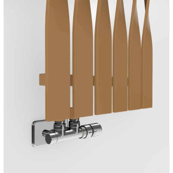 TERMA Cyklon V designový radiátor - barevné provedení RAL1015