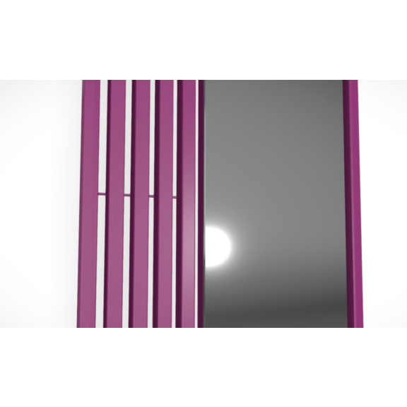 TERMA Triga M designový radiátor - detail zrcadlo