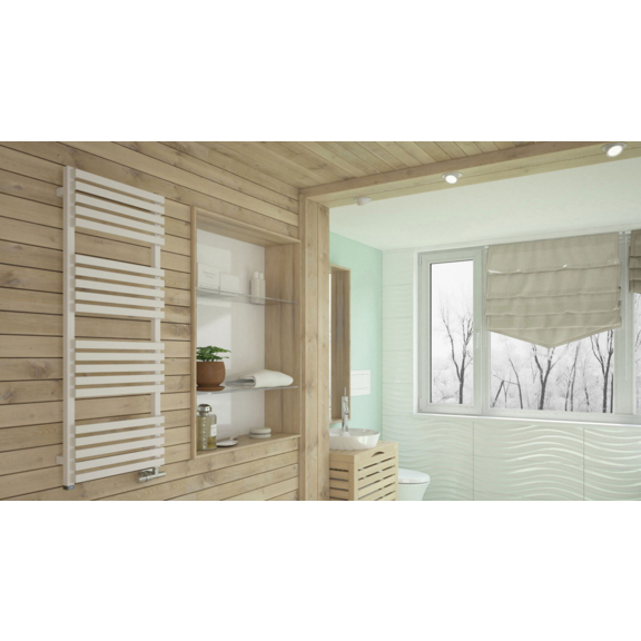 TERMA Quadrus Slim designový radiátor interiér RAL 9016